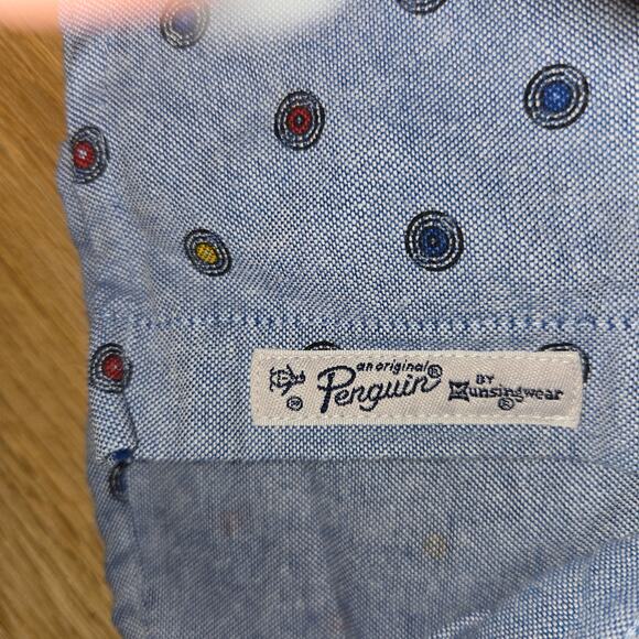 An Original Penguin by Munsingwear button down sz S blue - Picture 5 of 7